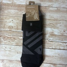 On Performance Mid Sock Mens XL Black Shadow Running Athletic 354.00825 NEW