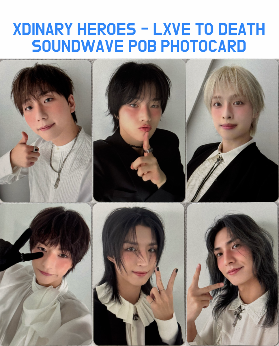 Xdinary Heroes] LXVE TO DEATH Soundwave POB Photocard | eBay