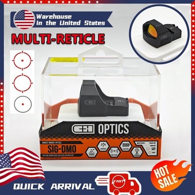 C&H Optics SIG-DMO Precision Micro Multi Reticle 3MOA Red Dot Sight Direct Mount