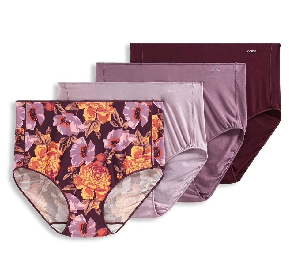 Bragas para mujer Jockey talla 6 sin línea de panty promesa calzoncillo completo marrón A653939 Foto 3 de 4