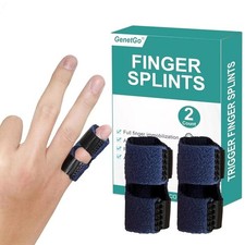 Small Trigger Finger Splint Pinkie Finger Brace for Broken Finger - 2 Pack...