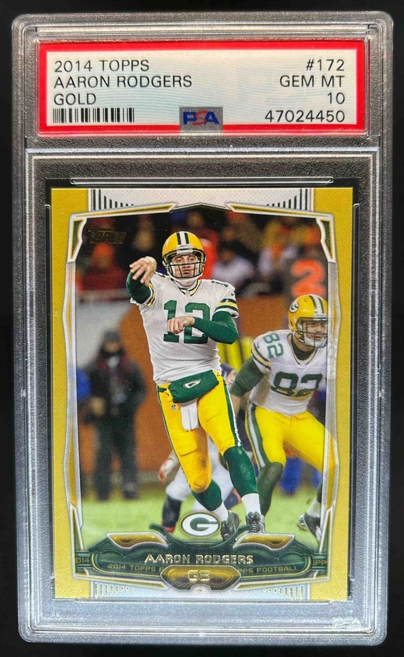 2014 Topps Aaron Rodgers Gold #/2014 Packers PSA 10