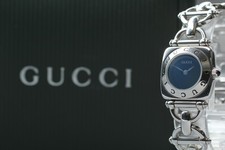 [Quasi come nuovo in scatola carta] Orologio Gucci Horsebit 6400L quarzo nero argento donna