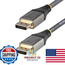 StarTech 16ft VESA Certified DisplayPort 1.4 Cable 8K 60Hz 4K 120Hz HDR10