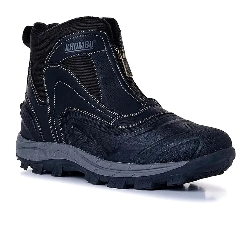 Khombu 8 Boots Men Mason Outdoor Waterproof Rugged Slip-on Winter Snow Shoes