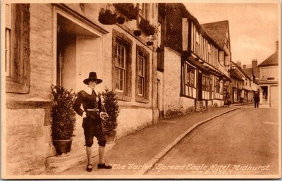 Varlet Spread Eagle Hotel Midhurst West Sussex England UK Unposted Postcard E12