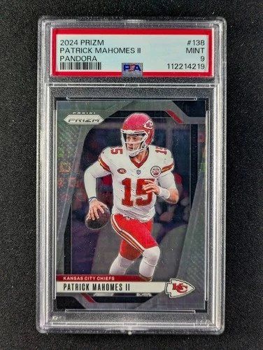 2024 Panini Prizm PATRICK MAHOMES II 95/400 Pandora Prizm #138 PSA 9