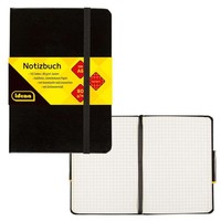 Idena Notizbuch 80G/M² Kariert Schwarz Din A6 192 Seiten 209282