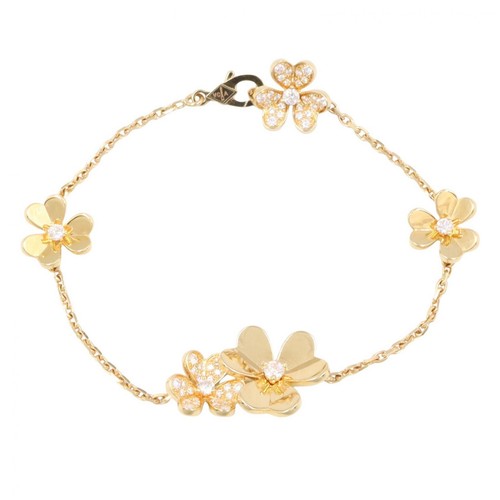 Van Cleef & Arpels 5P Frivole Diamond Bracelet 18KYG Yellow Gold Used Women