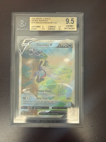 Hisuian Sneasler V graded BGS 9.5 for sale on eBay