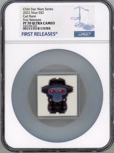 2022 Niue Star Wars The Book of Boba Fett CAD BANE 1 oz Silver Coin NGC 70 FR