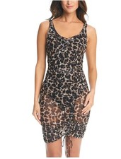 Bar Iii Women's Night and Day Cheetah-Print Cover-up Dress Medium