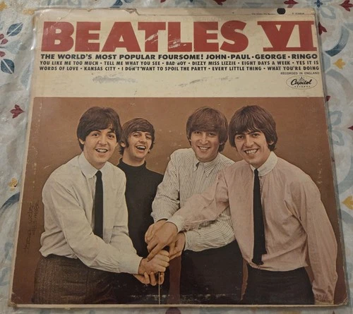 The Beatles VI Vinyl LP 1965 1st Pressing Mono Capitol Records T 2358 VG/VG
