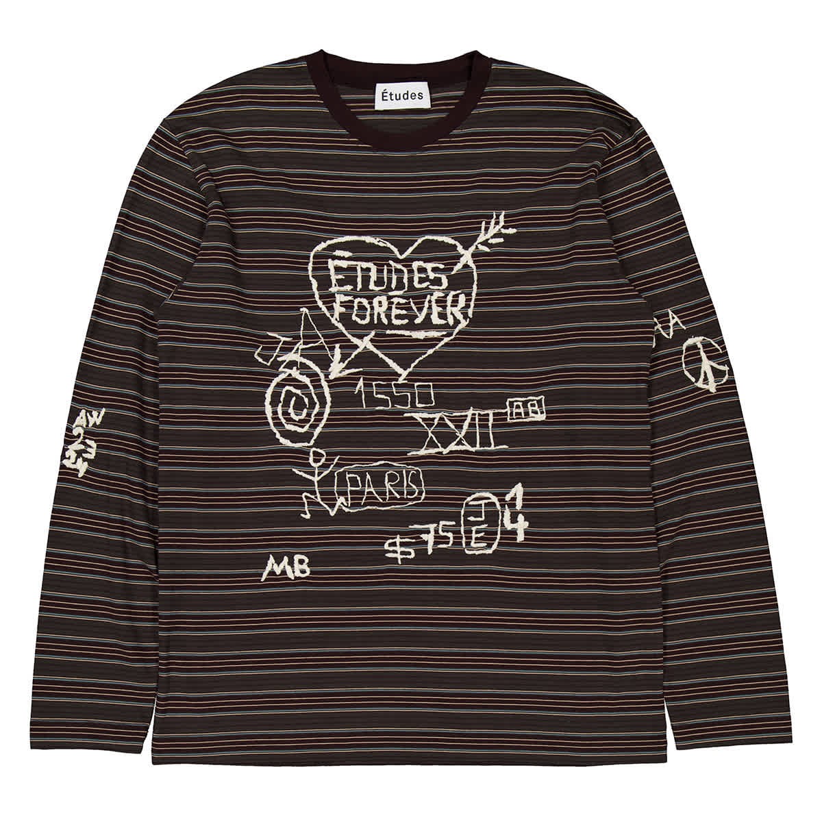 Etude Graffiti Stripe Wonder Long-Sleeve T-Shirt, Size Medium image 5