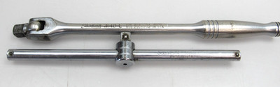 Snap On 3/8'' Drive F-10-L Breaker Bar & F-5-L Sliding T Handle Ferret