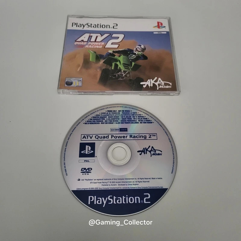ATV Quad power racing 2 : Jeu Promo Press kit avec jaquette pour Ps2