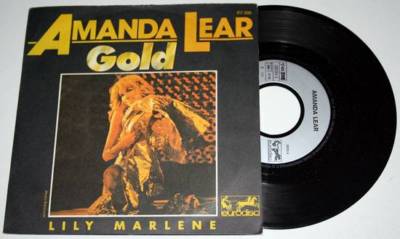Amanda LEAR: Gold / Lily Marlene * Rare 7'' Disc 45 Tours SP Vinyl EX