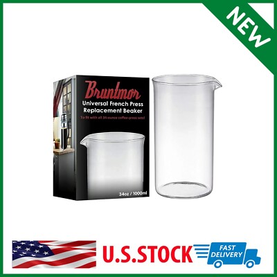 8 Cup Bodum Glass Beaker Carafe Replacement Shock Resistant Coffee Maker USA NEW
