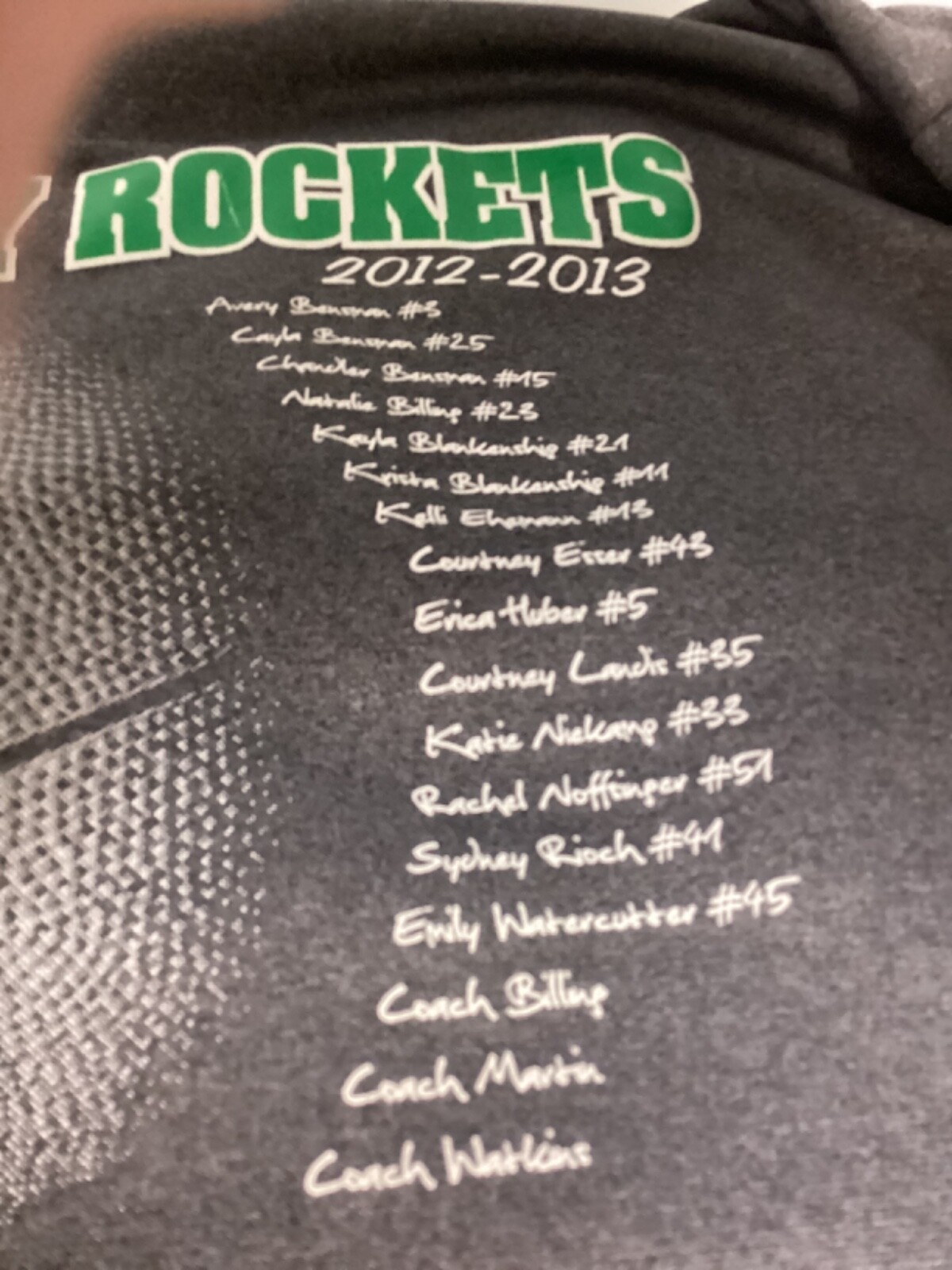 Anna (OH) High School Girls Championship Hoodie Size L Gem