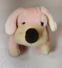 FAO Schwarz Pink Puppy Plush Stuffed Toy 16 Inch Preowned