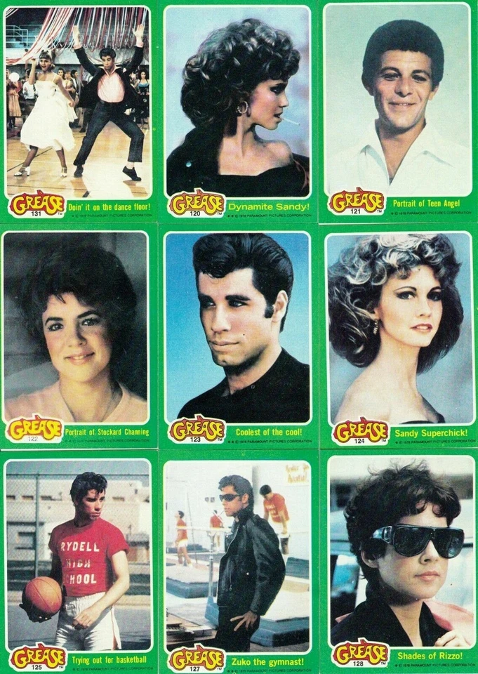 1978 TOPPS GREASE SERIES 2 COMPLETE (#67-132) CARD & (#12-22) STICKERS NM-MT - Image 2 of 3