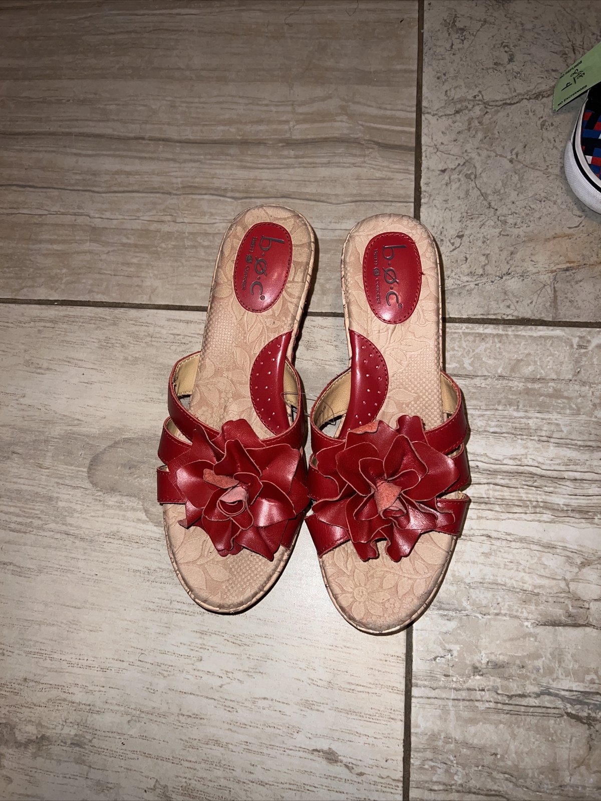 boc womens sandals size 9 red | eBay