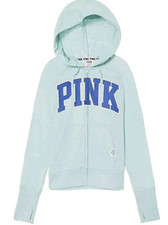 New Victoria Secret Pink Full-Zip Hoodie Jacket Top . XS
