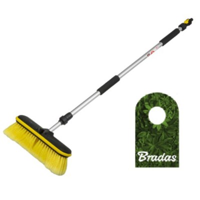 Autowaschbürste Teleskop 90-160cm 10'' mit Wasserventil Bradas 6196