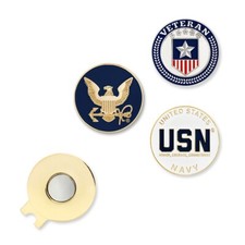 PinMart s Officially Licensed USN Veteran 3 Ball Markers and Hat Clip