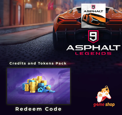 Asphalt 9: Legends - Credits and Tokens Pack (Redeem Code)