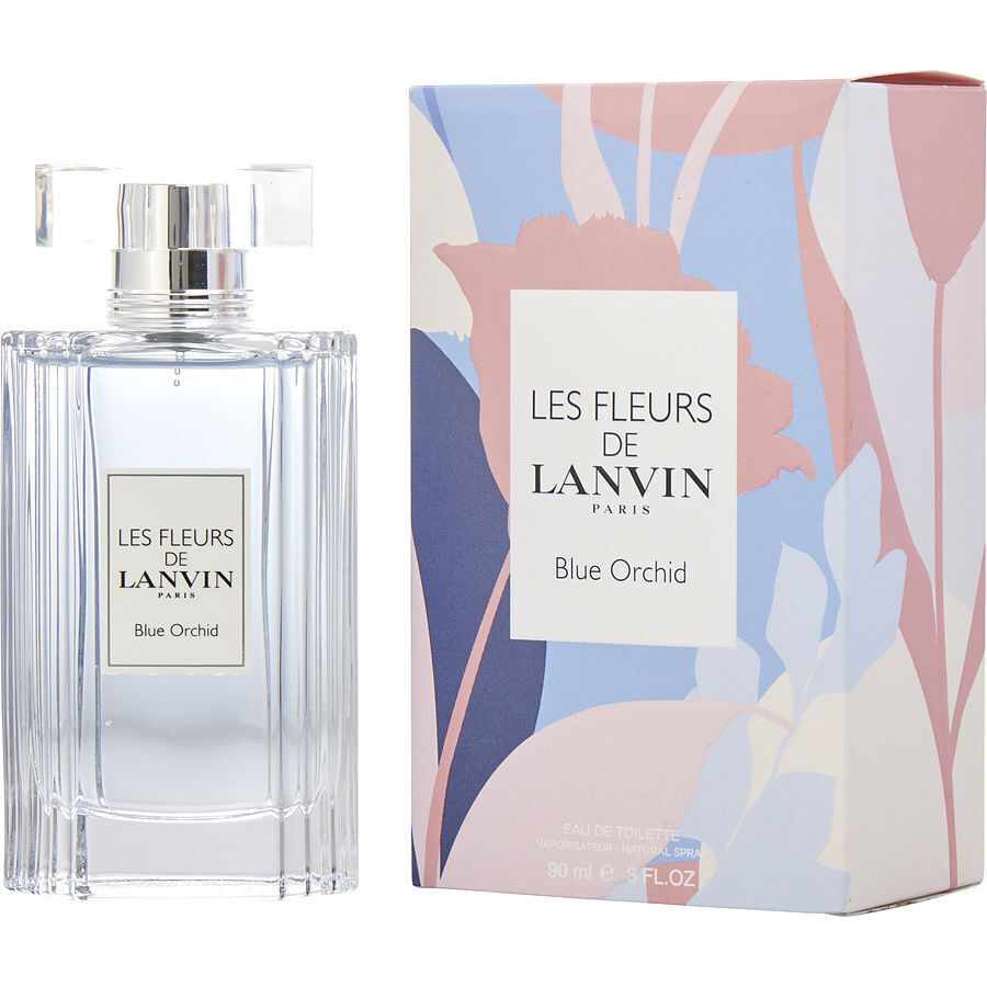 Les Fleurs De Lanvin Blue Orchid Perfume By Lanvin EDT Spray 3oz