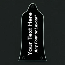 GUITAR TRUSS ROD COVER Custom Engraved Fits EPIPHONE - PERSONALIZED TEXT Black