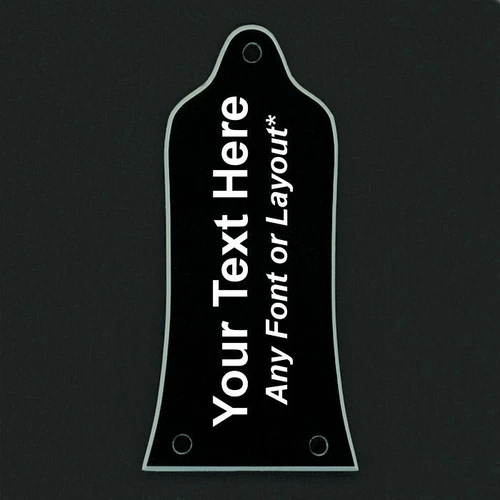 GUITAR TRUSS ROD COVER Custom Engraved Fits EPIPHONE - PERSONALIZED TEXT Black