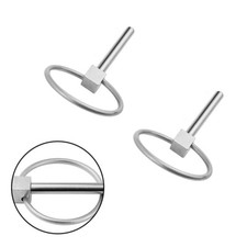 Carrello gommone rimorchio leggero 4,5 mm acciaio inox 2 pezzi accessori