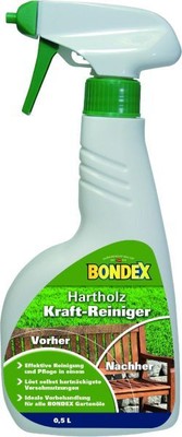 Bondex Hartholz Kraft Reiniger 500 ml, farblos Holzreiniger Holzpflege