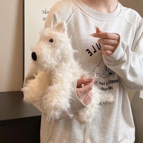 Plush Toy Children Backpack Doll Animal Shoulder Bag Puppy Crossbody