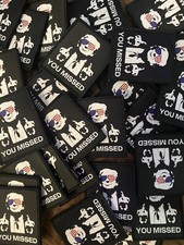 Cornhole Bags Bag 3x2.5 Inch Donald Trump You Missed Patch Vel-cro Backing