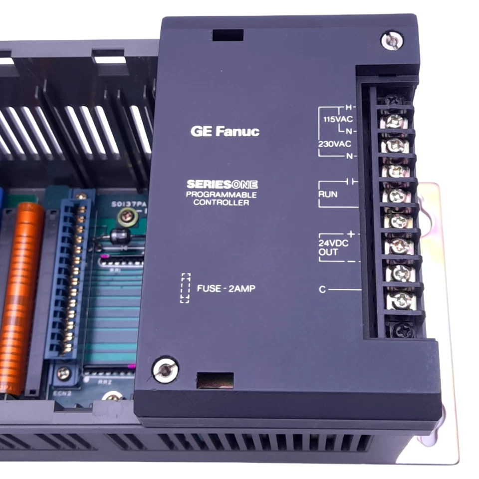 Texas Instruments 305-04B/05B PLC Rack w/ Controller, 120/240VAC In, 24VDC Out - Image 3 of 4