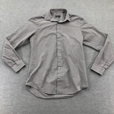 Kenneth Cole Unlisted Men's Dress Shirt Slim Fit checked Size 15-15 1/2, 34-35 M