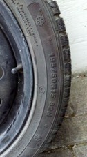 4 GOMME PNEUMATICI INVERNALI 195/50 R15 82H KOMHO USATE - CERCHI IN FERRO FIESTA