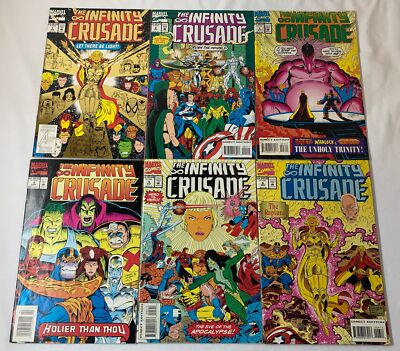 1993 Marvel INFINITY CRUSADE #1 2 3 4 5 6 ~ FULL SET ~ low to mid-grade