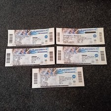 5x Used Match Tickets for Portsmouth FC Home Games of 2015, 2016 & 2017. Good.
