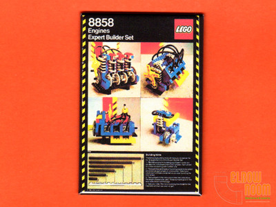 Lego Technic Engine 2x3'' fridge/locker magnet box art 8858