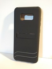 Black  Gray Dual Layer Case for Samung Galaxy S8 with Kickstand - NEW