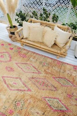 Apricot Vintage One Of A Kind Moroccan Rug