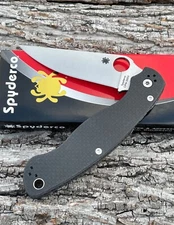 SPYDERCO *a C36CFP2 MILITARY 2 BLACK CARBON FIBER S90V BLADE SPRINT RUN KNIVES
