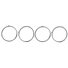 4 X New 5 Inch Stainless Steel Headlight Retainer Trim Rings Fits For GM Chevy