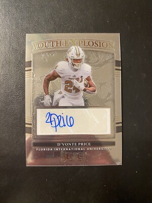 2022 Panini Select Draft Picks #YE-DVP D'Vonte Price Youth Explosion Auto RC