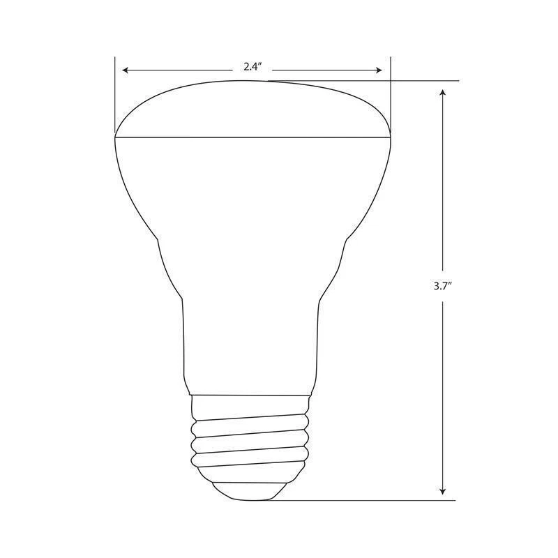 Dimmable R20 LED Light Bulbs 5W 3 Pack 2700K Soft White Energy Efficient New - Image 4 of 4