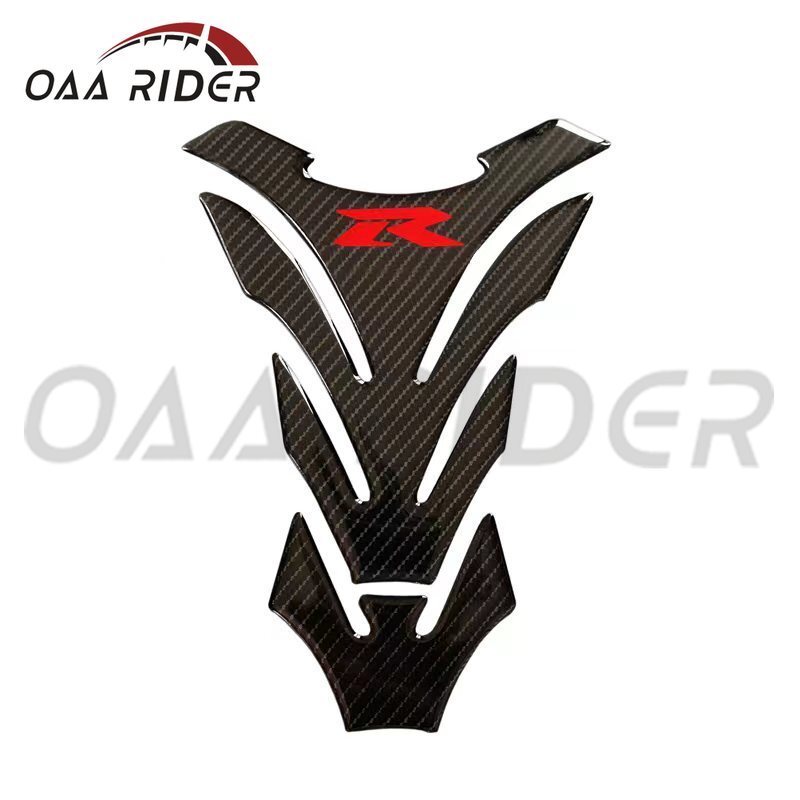 Carbon Fiber Gas Tank Pad Grip – Decal Sticker For Suzuki GSXR 600 / 750 / 1000